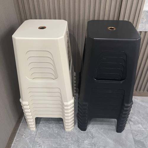 家凳子咨询客服加椅厚塑料可叠放摞叠餐桌板凳风车用凳高圆胶凳凳