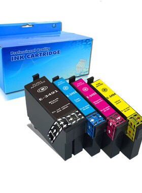 八达零售 适用兼容T34XL T3491-T3494墨盒 WF-3721打印机墨盒