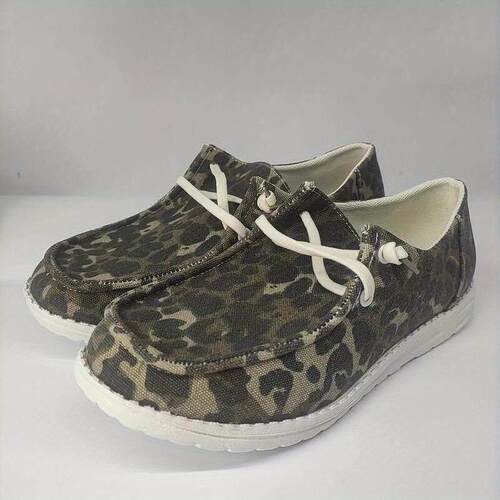 跨境Women's Casual Flat Loafers Round Toe Slip On Low Top
