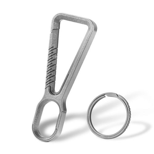 厂家现货双向钥匙扣 个性创意汽车钥匙圈 金属挂件钛合金钥匙扣圈