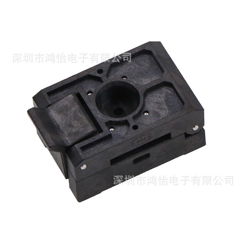 QFN48芯片老化夹具插座间距0.5尺寸7*7mm老化测试座烧录夹具