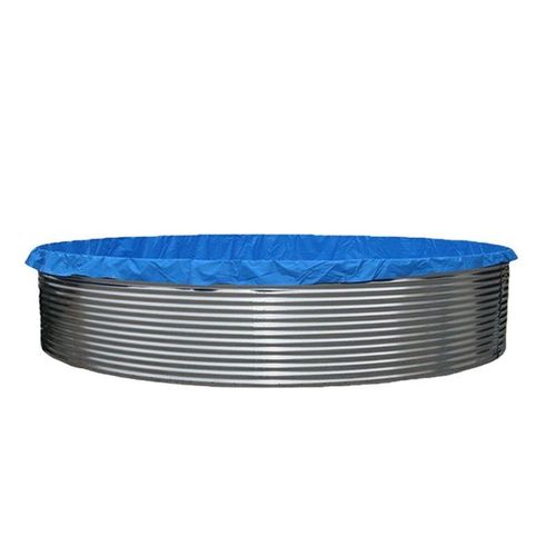 镀锌板鱼池户外高密度鱼苗专用养殖桶加厚蓄水池镀锌板帆布鱼池