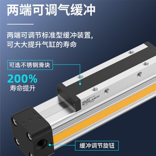 长行程无杆气缸25 300X600X800X950 PRF气立可型机械式