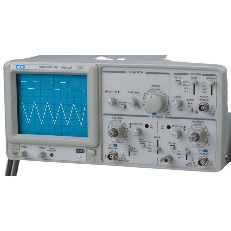 MW麦威 MOS-640FG双踪模拟示波器带宽40M双通道6位频率计编码开关