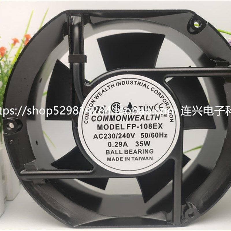 全新 COMMONWEALTH MODEL FP-108EX AC230V240V机柜风扇 散热风扇