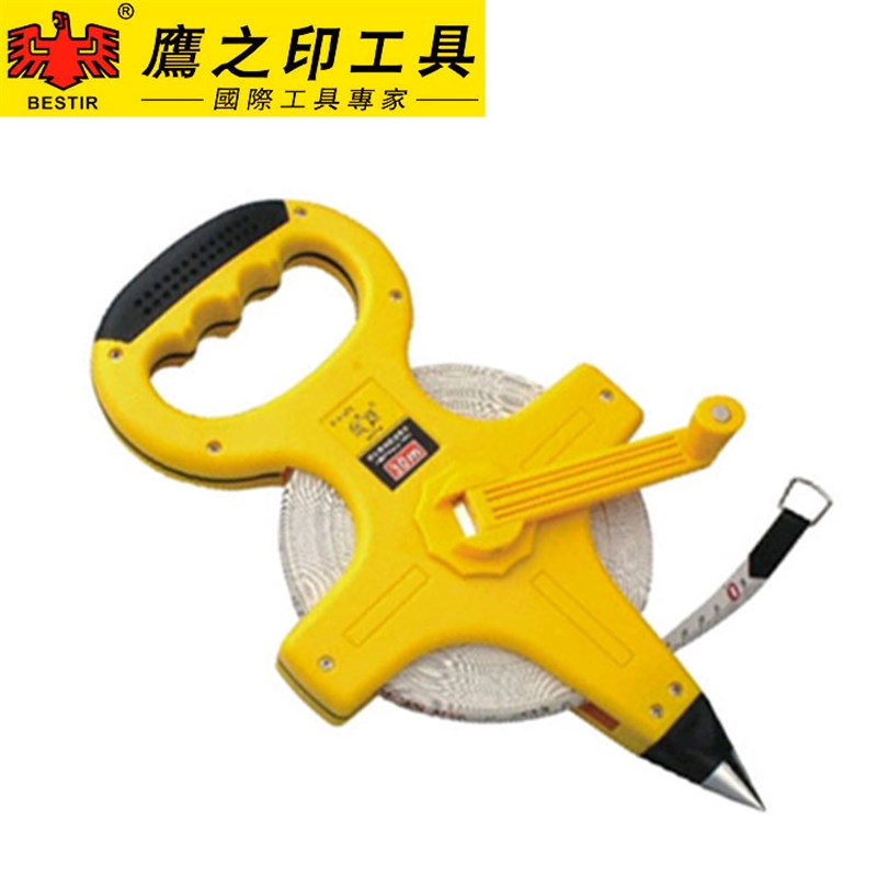 鹰之印  公制架式钢卷尺/架式玻璃纤维卷尺30/50米手摇架式钢卷尺