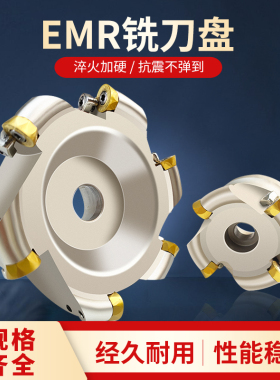 数控面铣刀盘R5圆刀片圆鼻刀盘6R50-22-4T铣床加工中心CNC钢体刀