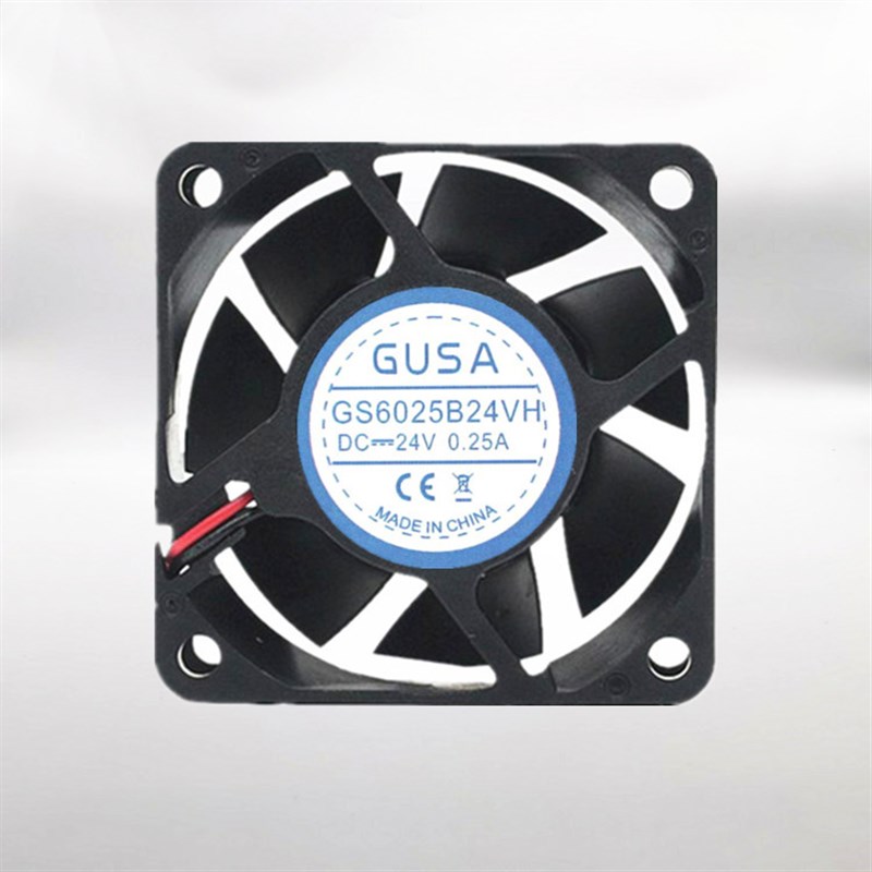 GUSA顾萨6厘米6025 24V双滚珠散热风扇直流风机