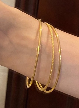 金店同款三生三世手镯女素圈