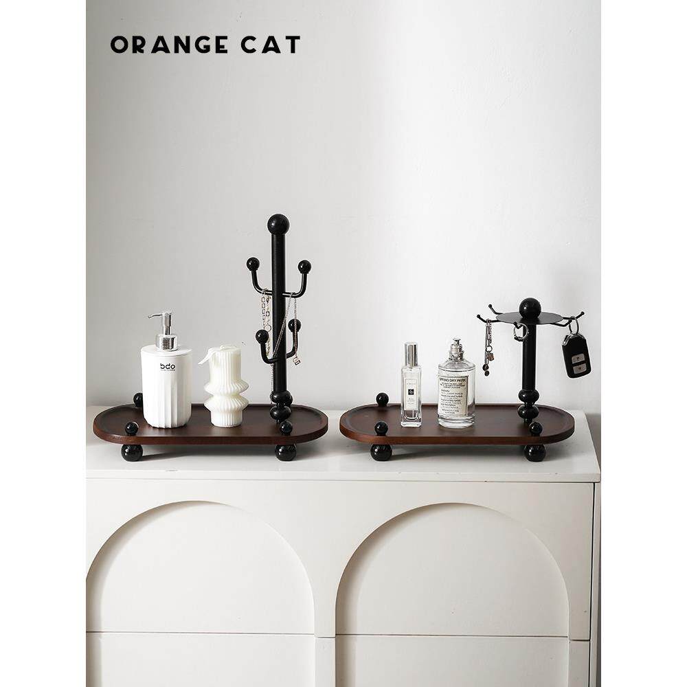 ORANGE CAT水杯架子收纳置物架茶杯高级感轻奢放杯沥水架餐桌边柜