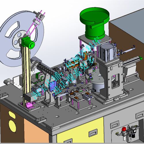 微电机自动组装机图档模型SW三维3D图纸设计建模参考素材【866】