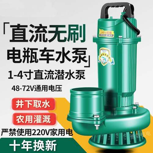 无刷智能直流潜水泵48V60