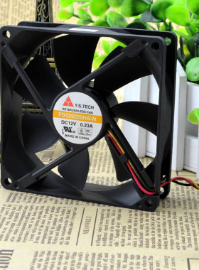 元山 Y.S.TECH FD129225HB-N 12V 0.23A 9CM 9025 2线 散热 风扇