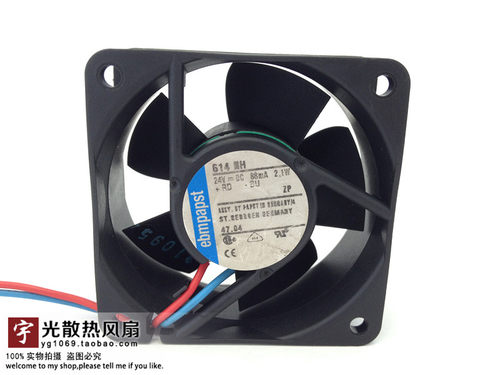 原装德国papst TYP 614NH 24V 2.1W 6CM 6025变频器散热设备风扇