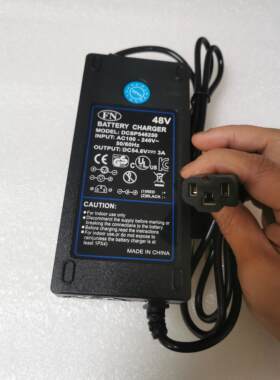 电动滑板车折叠电动车锂电池充电器 24v36v48v飞诺充电器航空头