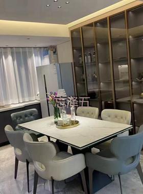 P合CGS极柜边简玻璃门网红铝金窄框钢化玻FIG璃酒柜衣书柜橱柜门