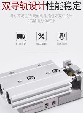 -SM型气动Q滑台MXL气EGU缸MXQ25-1020-30-4C0-50-ASTFRP两端调整