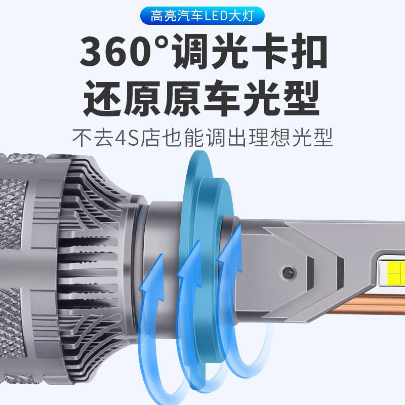 汽车led大灯130W高功率外驱汽车前大灯H7H4远近光一体led汽车大灯