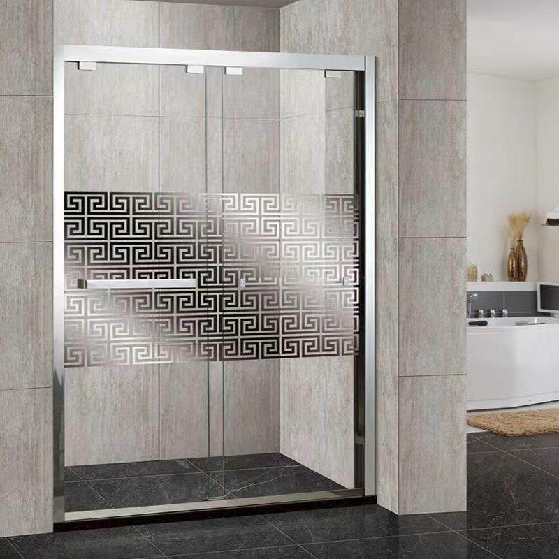 一字型淋浴房玻璃隔浴室隔470断推拉门生卫间干湿断分离隔断所厕