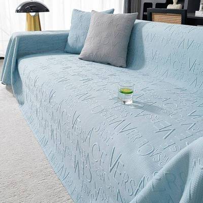 夏季冰丝沙发盖布巾夏凉防发pxx10031感沙巾全盖猫抓沙天发垫水冷