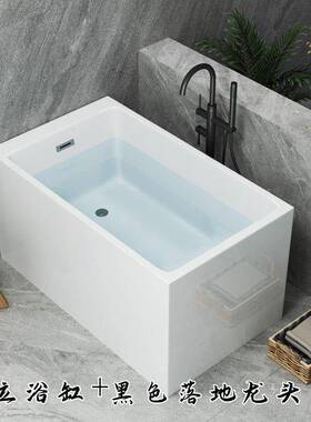 方形新克力浴缸双保层温无缝一体家用成人酒75320店亚民宿泡澡缸
