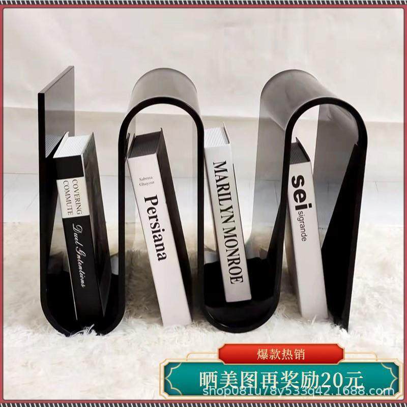 奢书家用客立厅边柜几奶油风小书架轻23009实木书落地置物收纳架