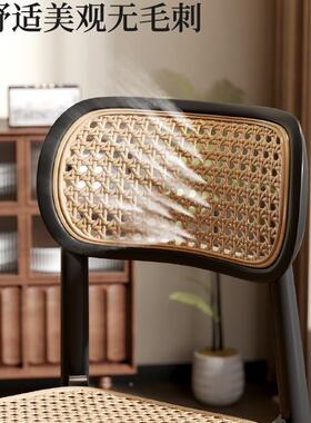 用藤CYG编椅子用轻奢餐桌背椅塑料家靠加厚可叠放结实耐餐厅餐椅