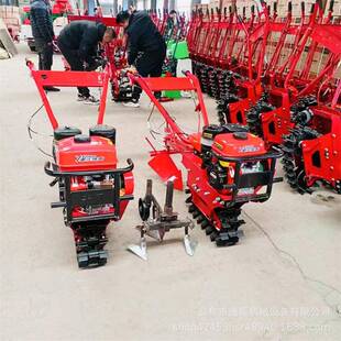 式农UUA田自走式大马力汽除油微耕机链轨大玉米施肥播豆种机大棚