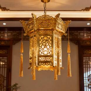 全门铜宫庭吊752灯仿古凉亭玄关道走廊花园大庭院灯复笼宫过灯古