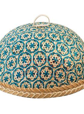 竹编桌罩罩防蝇剩菜遮尘罩防苍蝇饭用盖菜罩食物10035562饭罩家菜