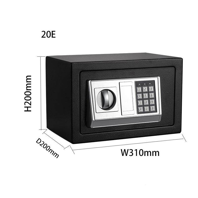 家用子酒店电密码钥匙保险厚柜箱安全防NNT盗加板钢防锈大容量2全