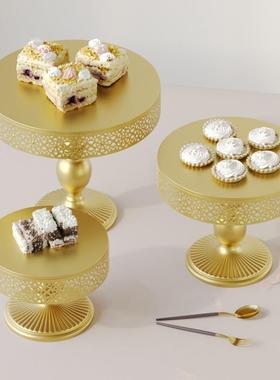 欧式舞铁艺蛋糕架套装婚庆甜品蛋糕台摆件点心架酒会会dgj08101道