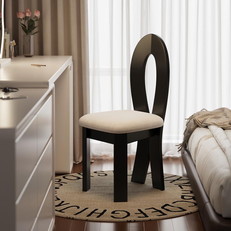 钥人鱼匙实餐椅家用NB55NB5新款轻奢椅子设计师靠背椅法式中古木