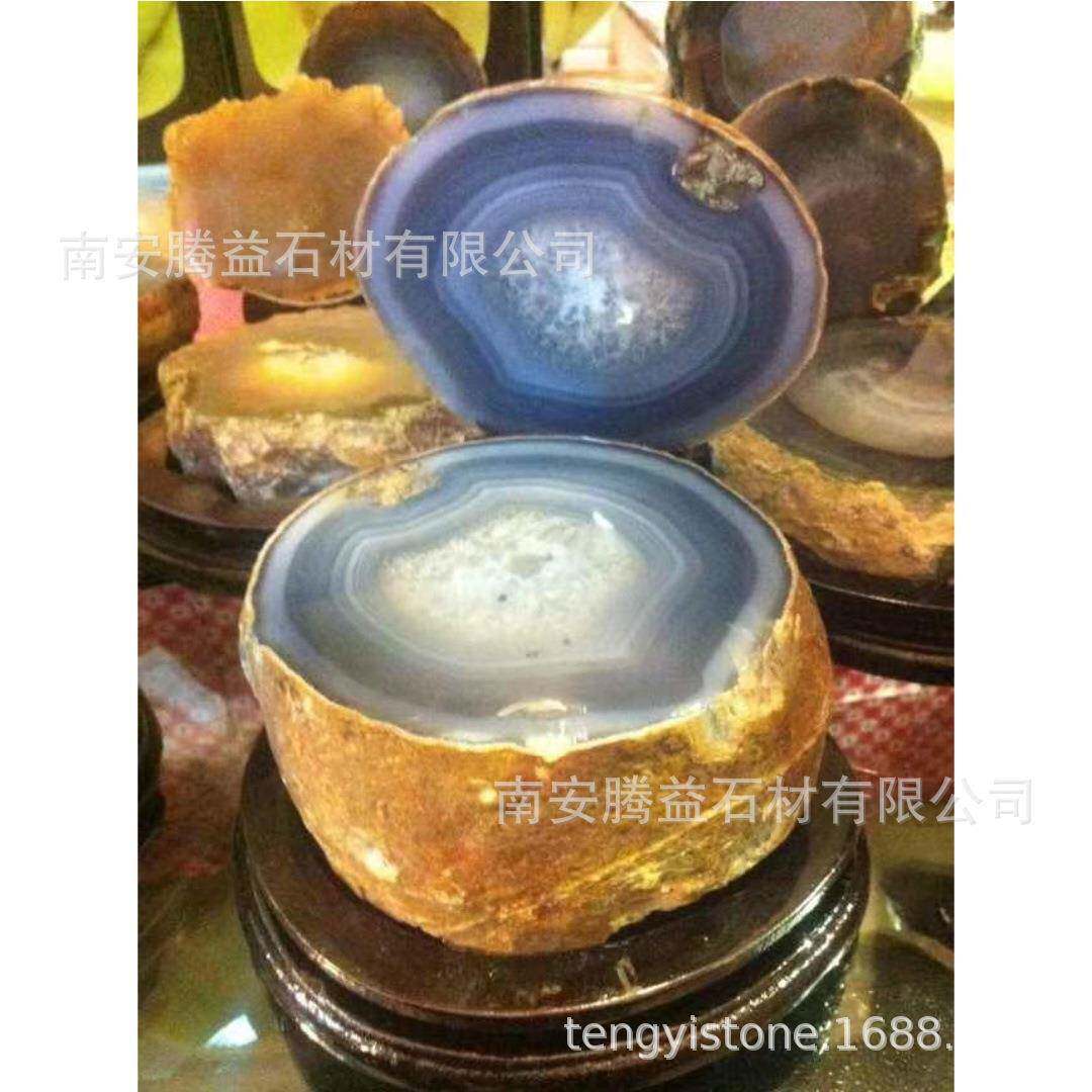 天然绿雀墅OBQ玛瑙半宝石孔绿黑曜石别背台景酒吧吧发光台盆透光