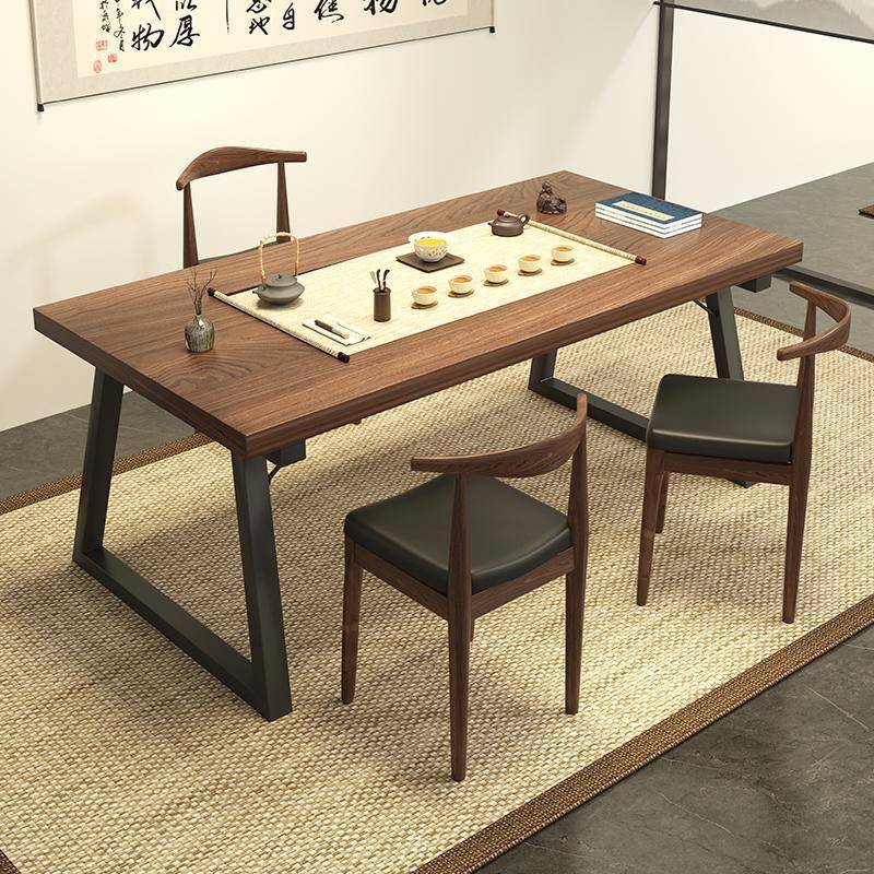 客ISR205新款简新约中式茶桌椅厅家用2小户型大板茶几喝茶泡茶桌