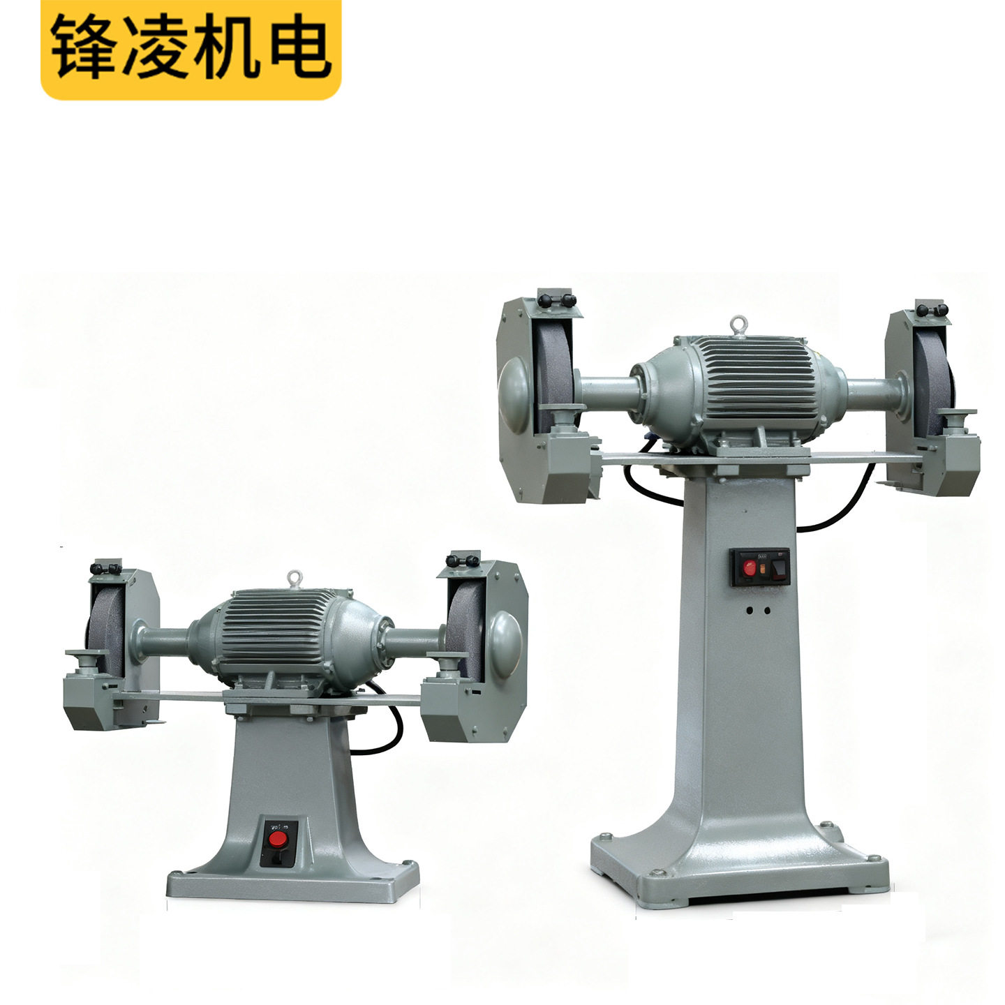 立式铸件打磨砂轮机M3030双头落地式打磨机380V三相5.5KW转速2850