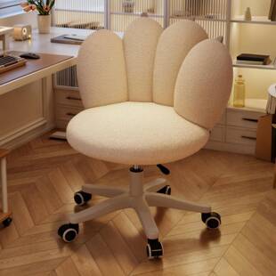 奶油可旋化妆凳转室小户型卧美甲DNY-猫爪梳妆凳可风爱造型猫爪升