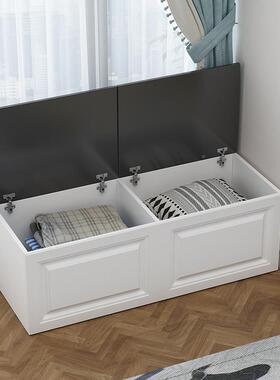 简约上翻门窗飘柜窗柜阳地台台柜窗台柜储物柜矮柜子定EBQ制可坐