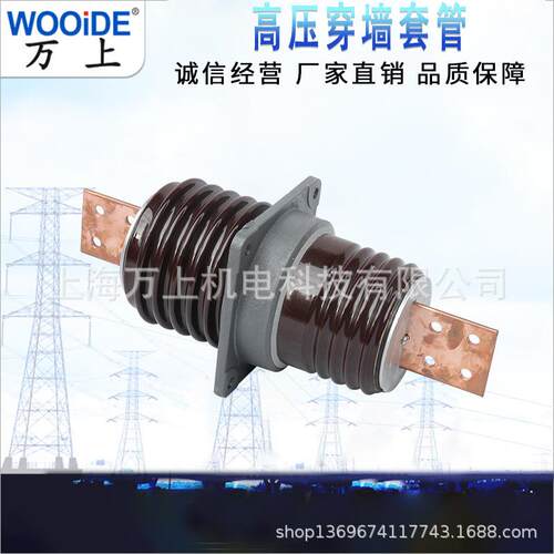 CWAB-0CB-106KV/200-40无品牌/0A-0A户内12KV高压陶瓷铜排穿墙套