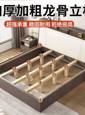 实床双人1人.8x2米主卧现代简约家用1.木5米出小户型租房1.2ISMm