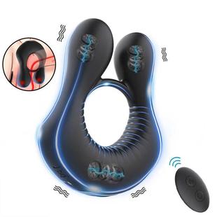 Remote Control Vibrator Couple Penis Cock Ring Sex Toys Men