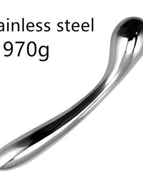 Heavy stainless steel double fake dildo G Spot wand anal bea