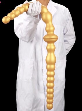 Overlength Liquid Silicone Anal Beads Plug Big Dildo Stimula
