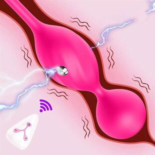 Remote Control Kegel Electric Shock Vaginal Balls for Women