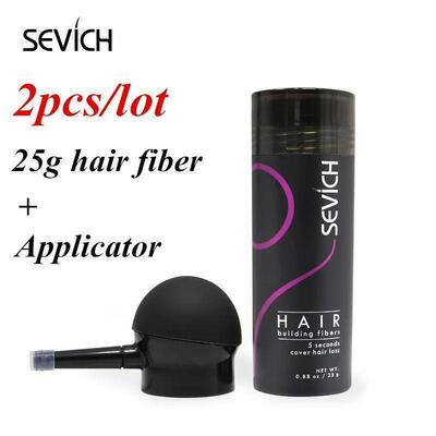 Sevich Hair Fiber Set 25g Hair Building Fiber + Applicator K