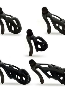 Lightweight Custom Curved Cobra Male Chastity Device kit, Pe