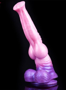 FAAK Big Knot Horse Dildo With Suction Cup Liquid Silicone L
