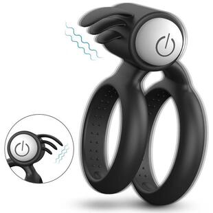 Bullet Vibrating Cockring Sex Toy For Male Double Ring Coc x