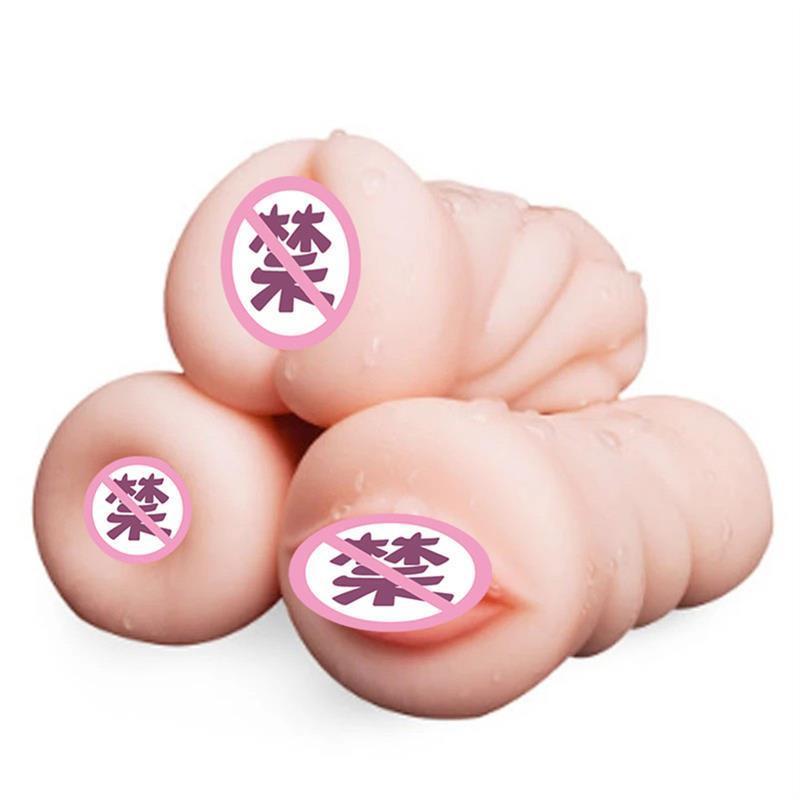 Male Masturbator Silicone Artificial Vagina Mouth Anal Eroti