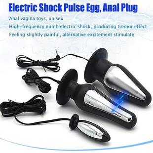 Electric Stimulator Anal Dildo Vibrator Expand Anus Vagina D